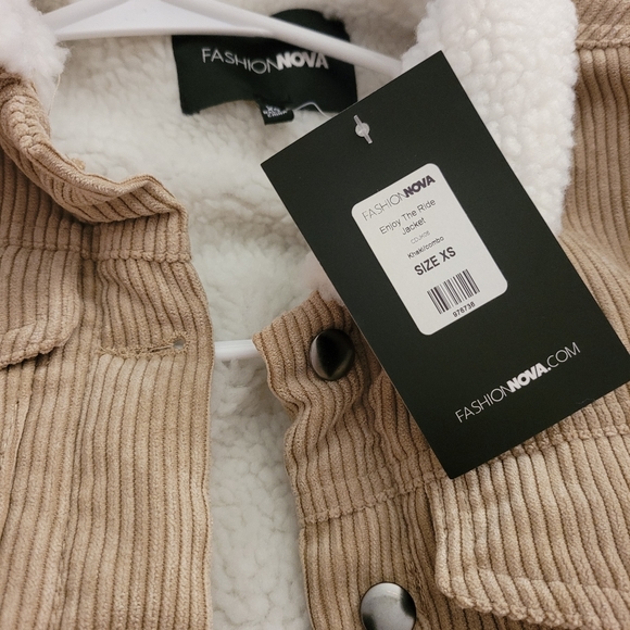 COPY - Corduroy Fleece Jacket size XS - Picture 3 of 3